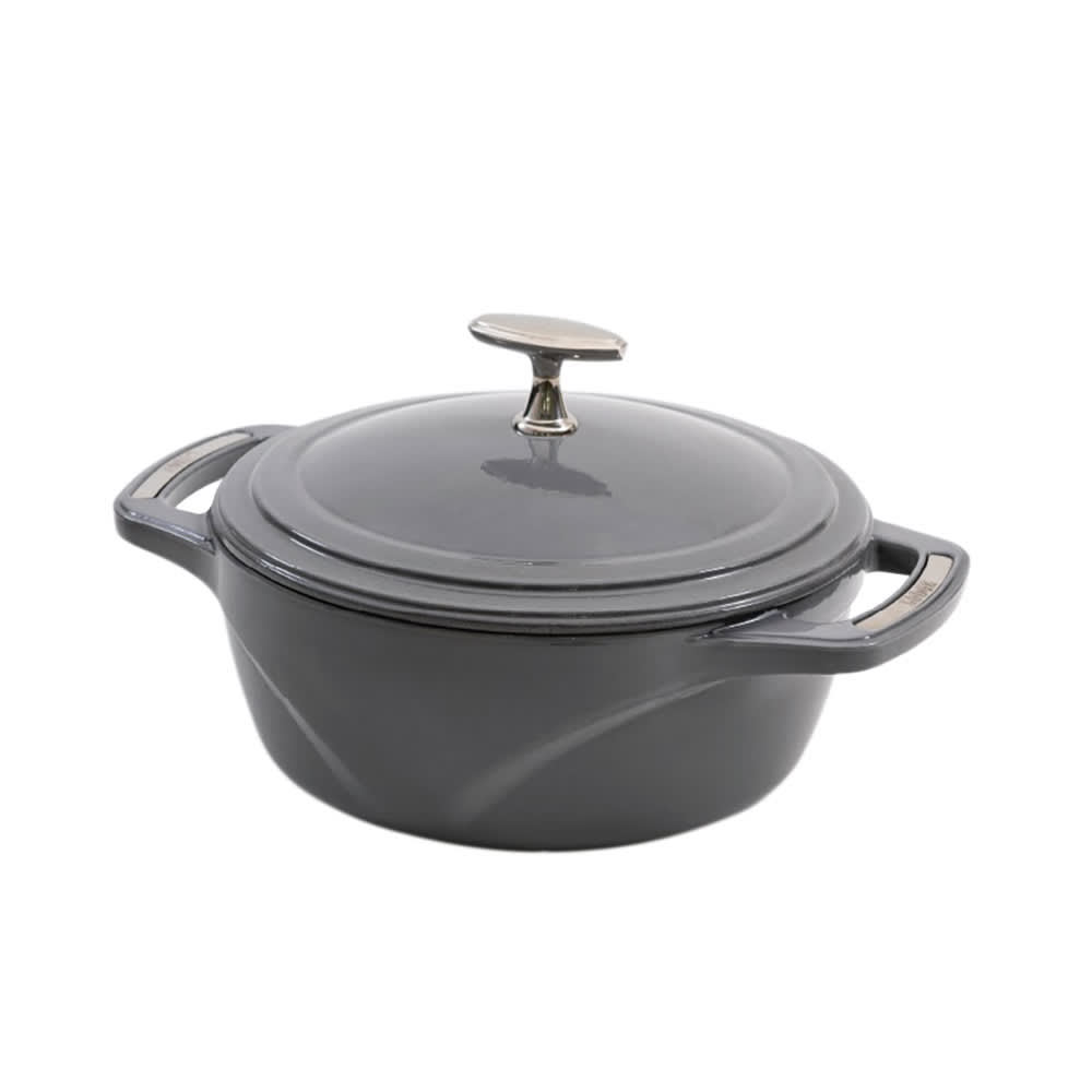 Lodge qt USA Enamel™ Enameled Cast Iron Dutch Oven, Moonstruck
