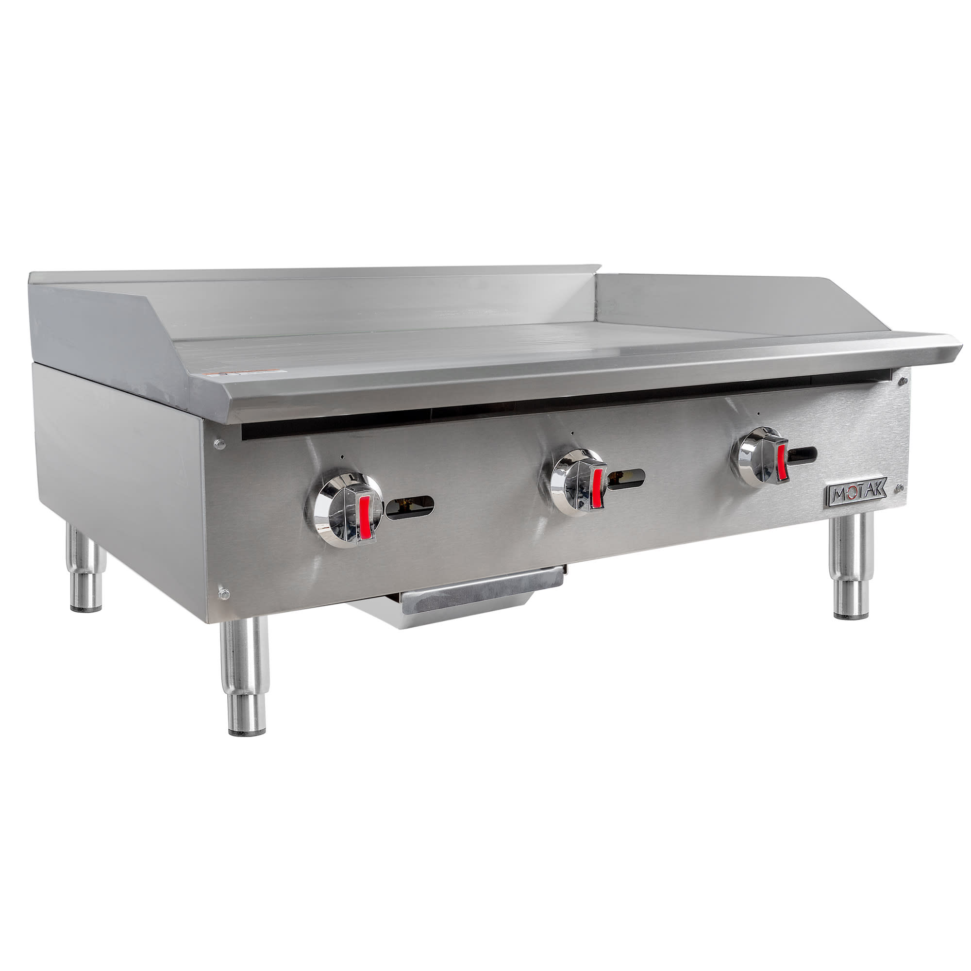 MoTak MGR36 36&quot; Gas Griddle w/ Manual Controls - 3/4&quot; Steel Plate, Convertible