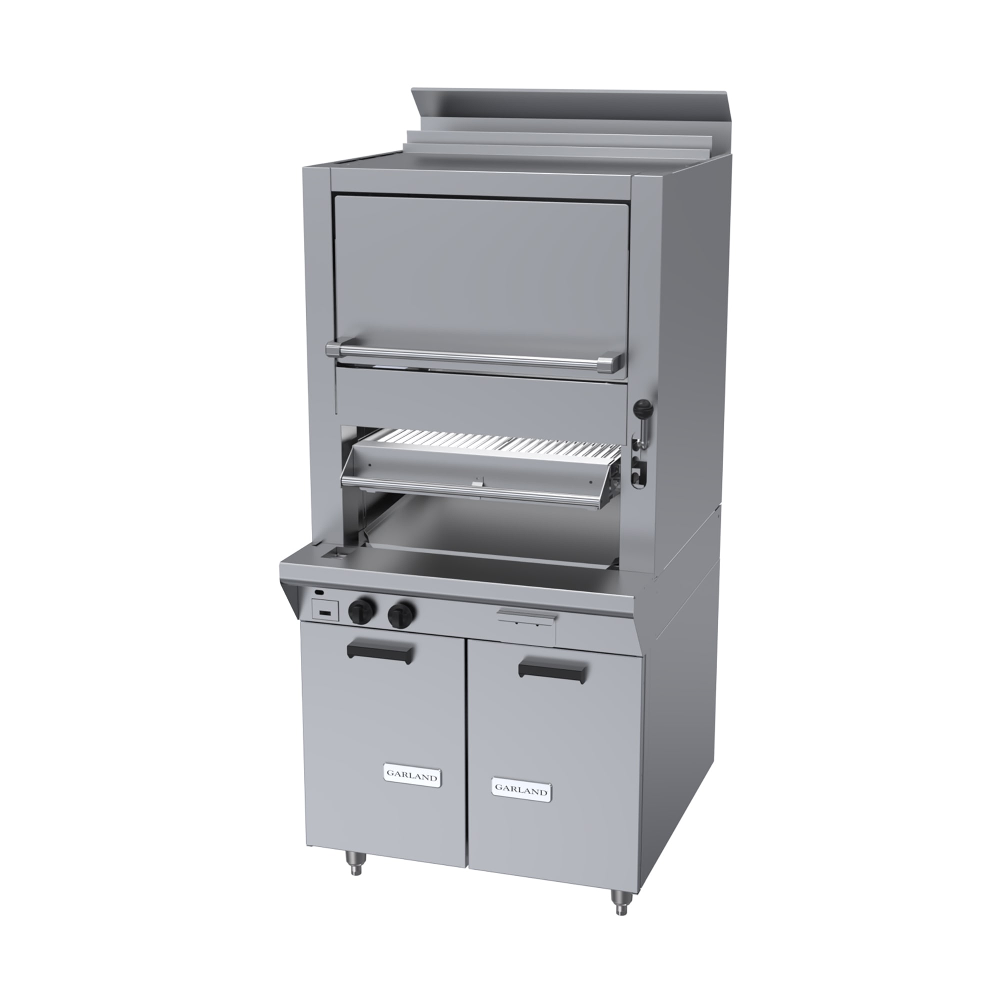 洋楽 Broilers Garland M60XS Radiant Deck Type Broiler w/ Upper Finishing Oven
