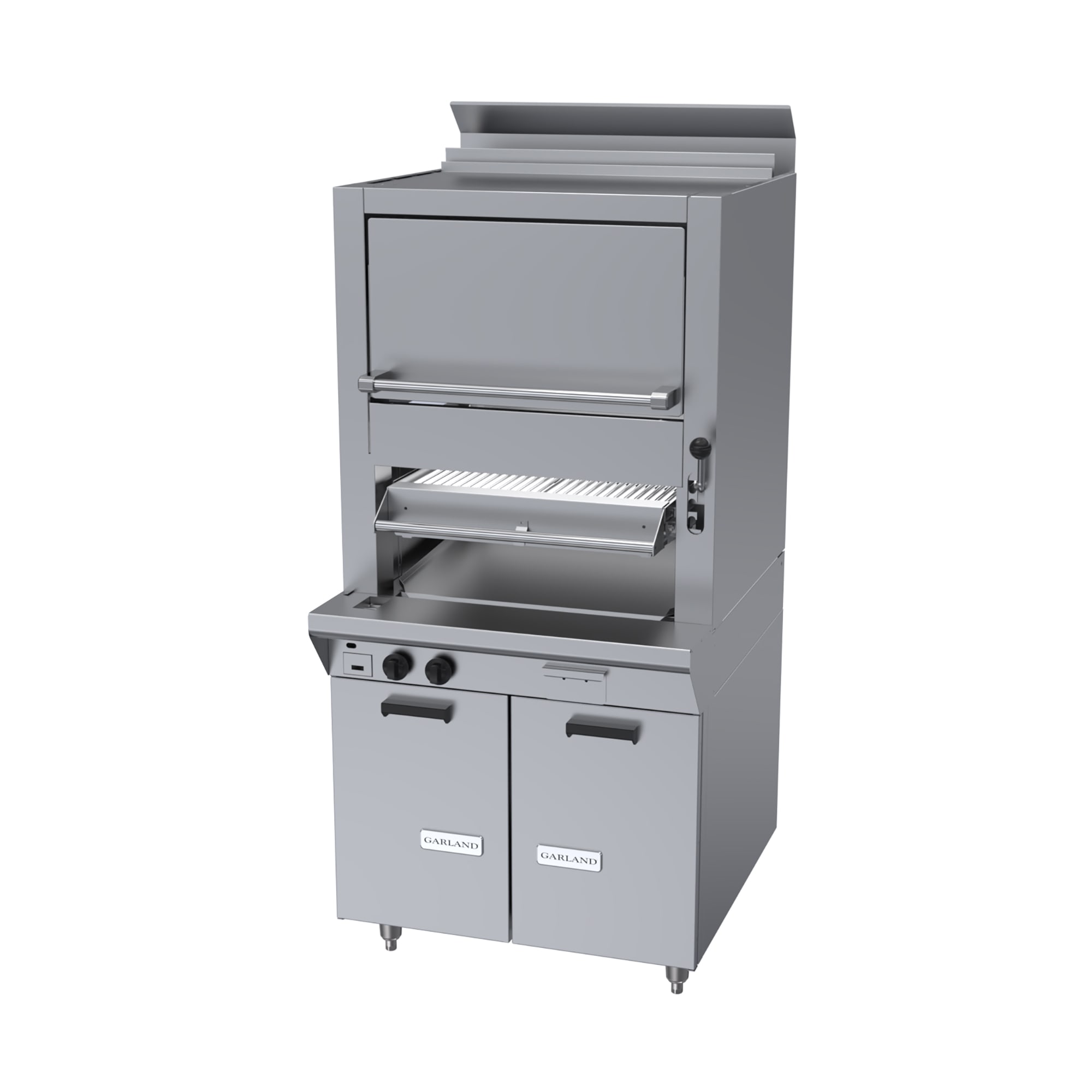 洋楽 Broilers Garland M60XS Radiant Deck Type Broiler w/ Upper Finishing Oven