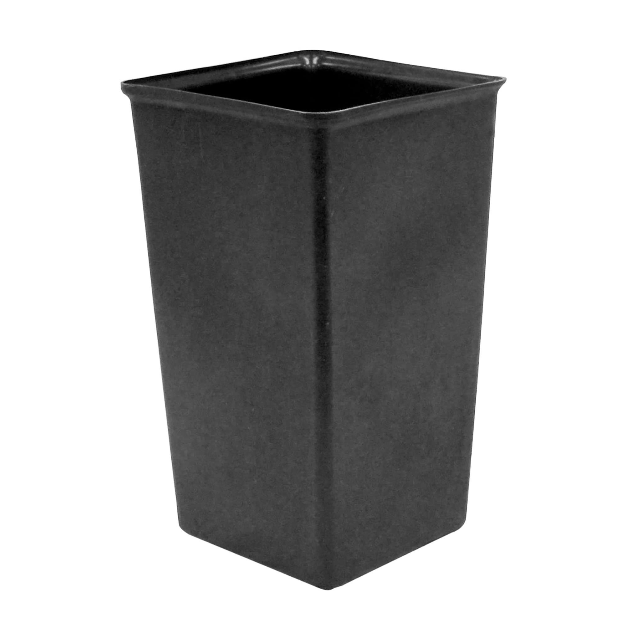 Witt 21 gal Square Rigid Trash Can Liner, Plastic - Black (21R)