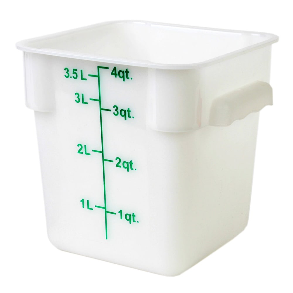 Thunder Group PLSFT004PP 4 qt Square Food Storage Container ...