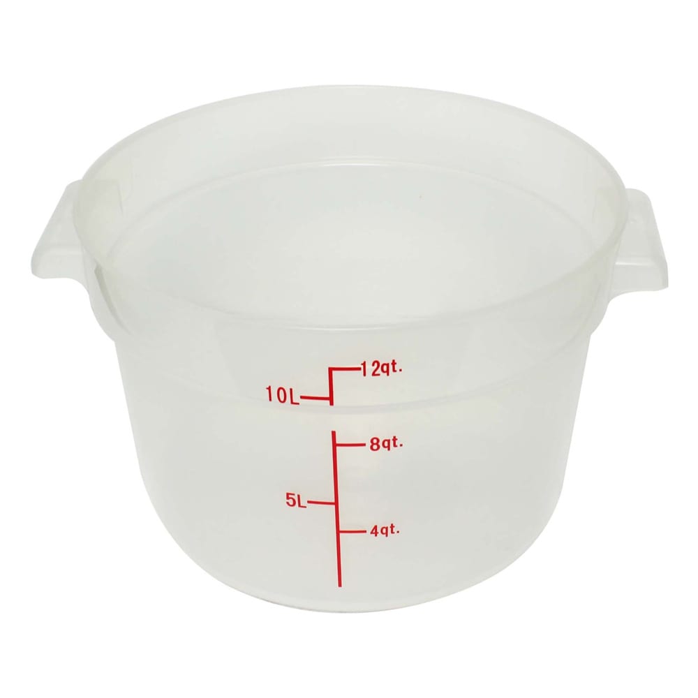 Thunder Group PLRFT312TL 12 qt Round Food Storage Container ...