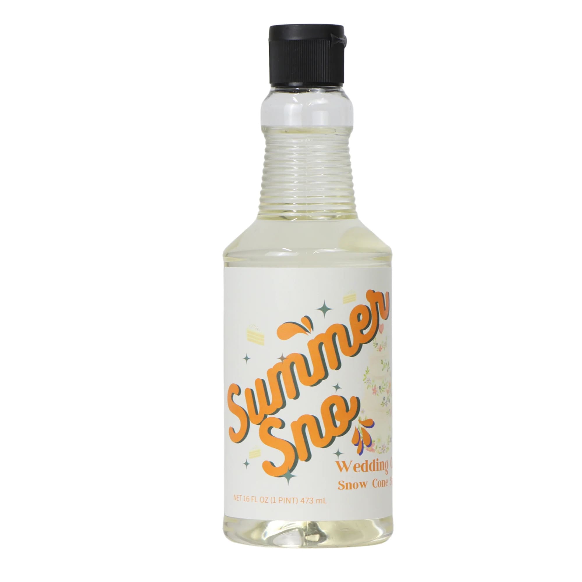 Paragon 16 oz Summer Sno Wedding Cake Snow Cone Syrup (6633)