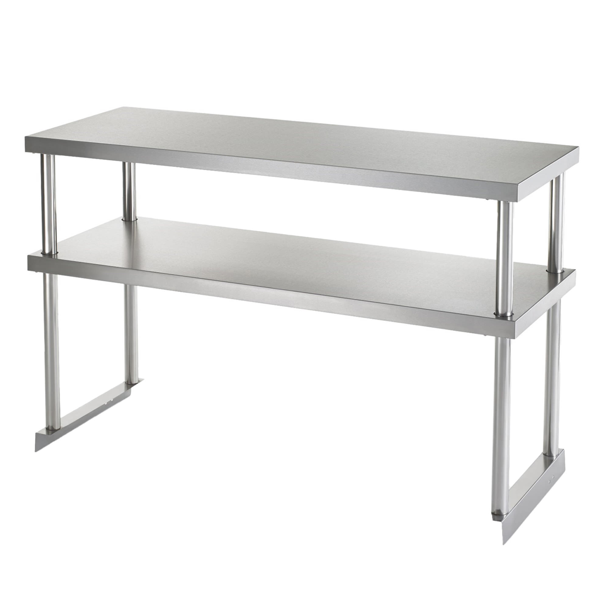 Arctic Air 64908K-S Double Table Mount Overshelf, 22 ga Stainless
