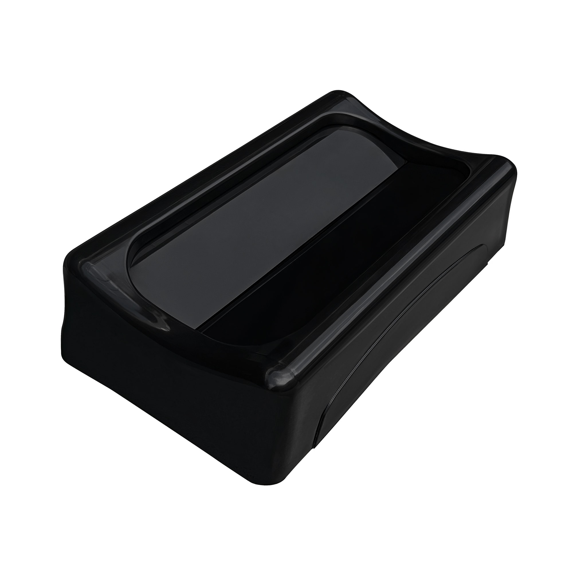 Quantum Food Service CRUSADER Rectangle Swing Top Trash Can Lid ...