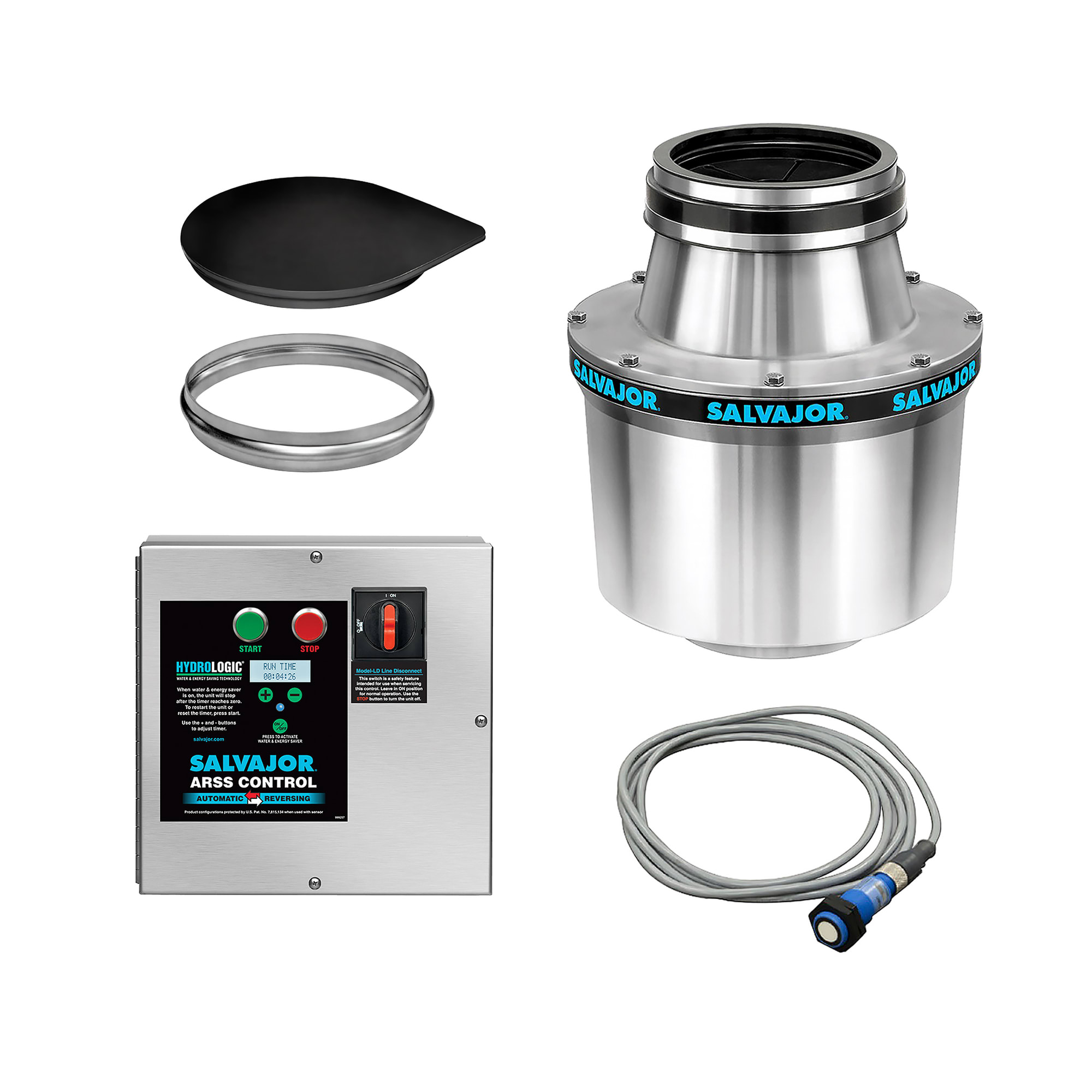 Salvajor 200-SA-6-WSP Water Saving Disposer Package w/ 6 1/2
