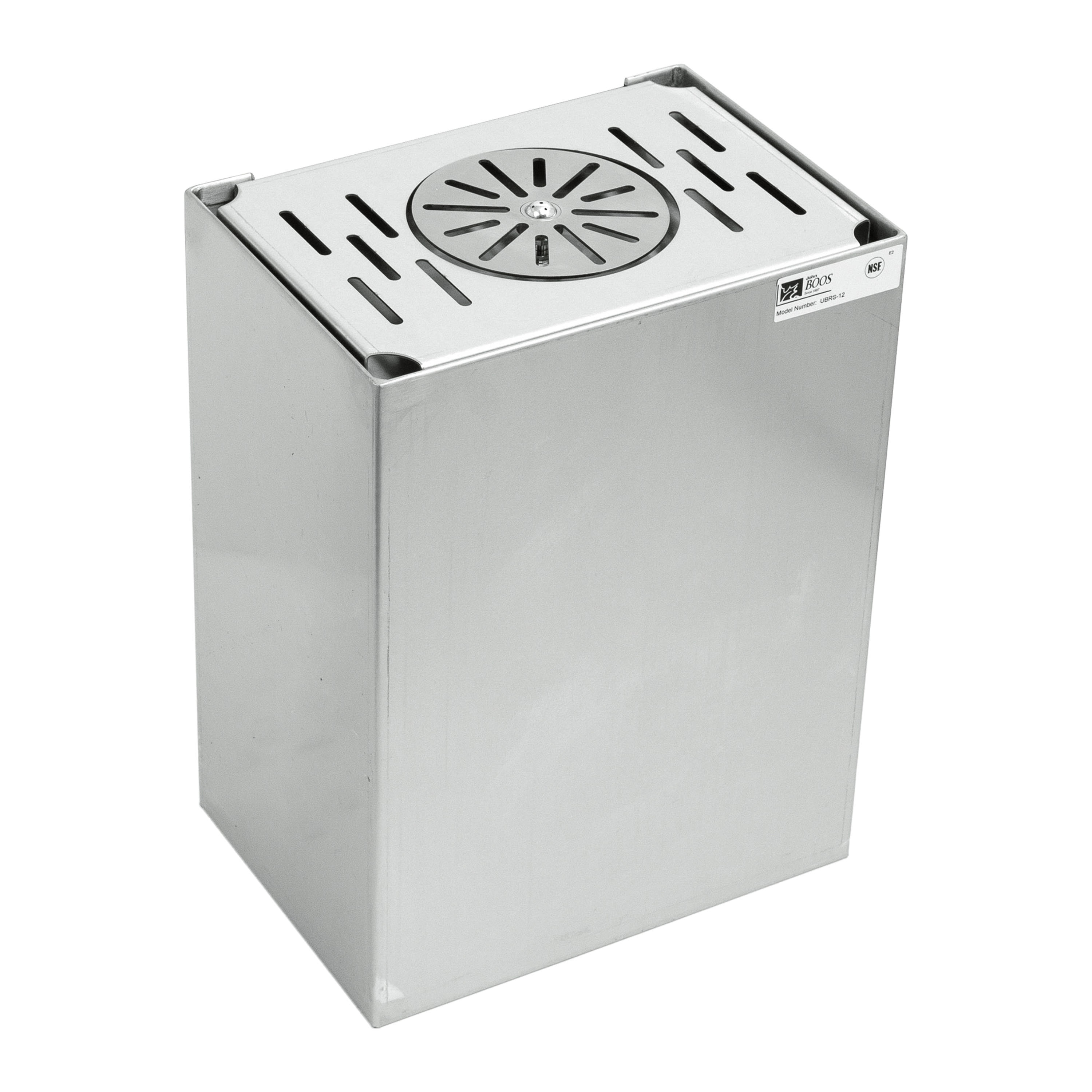 John Boos UBRS-12-X 12" Glass Rinser for Underbar Equipment, Stainless ...