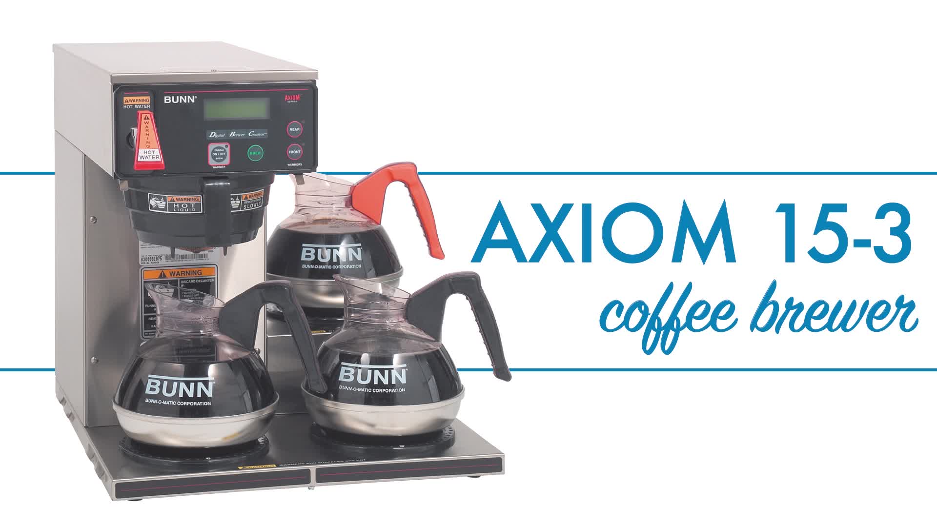 BUNN (Bunn O' Matic) AXIOM Coffee Machine - by Foodmach Inc.