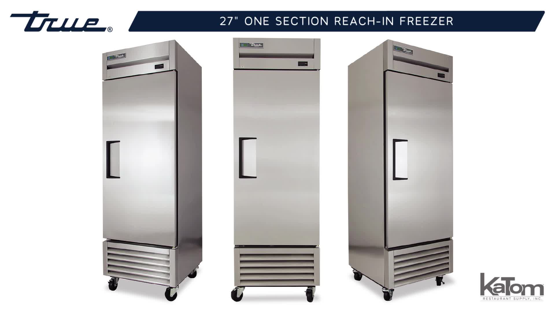 True Ts 23f Hc 27 One Section Reach In Freezer 1 Right Hinge Solid Door 115v