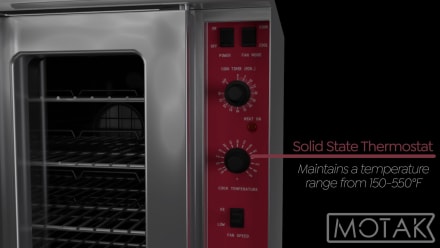 MoTak MECO-1-SGL-208 Single Full Size Electric Convection Oven