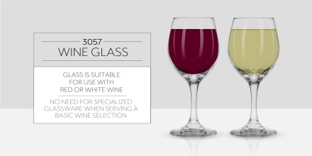 Libbey 3057 11 oz Perception Wine Glass - Safedge Rim & Foot