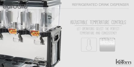  Eurodib CD3J Cofrimell Three 3-Gallon Refrigerated Pre-Mix  Drink Beverage Dispensers, 110/120v, NSF : Home & Kitchen